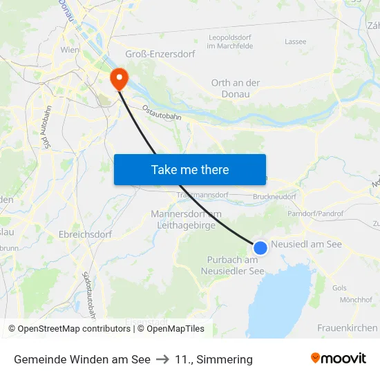 Gemeinde Winden am See to 11., Simmering map