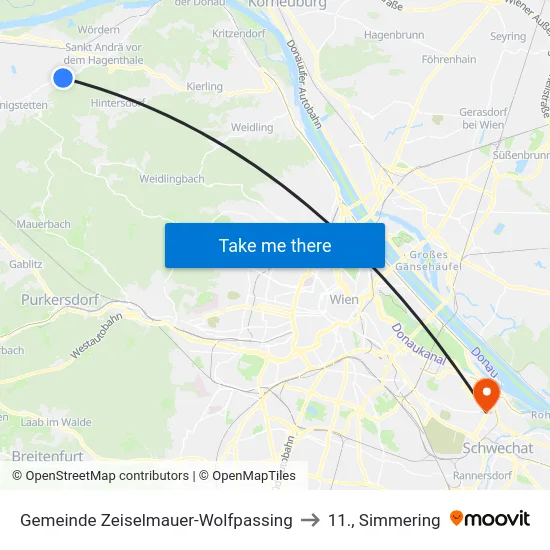 Gemeinde Zeiselmauer-Wolfpassing to 11., Simmering map