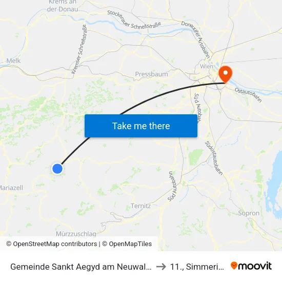 Gemeinde Sankt Aegyd am Neuwalde to 11., Simmering map