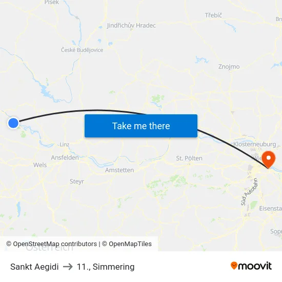 Sankt Aegidi to 11., Simmering map