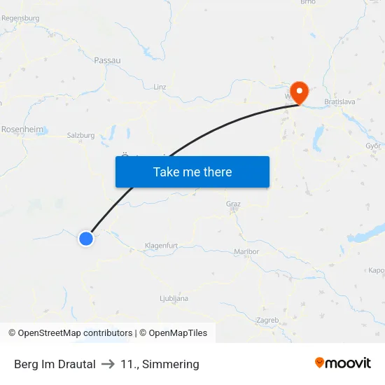 Berg Im Drautal to 11., Simmering map