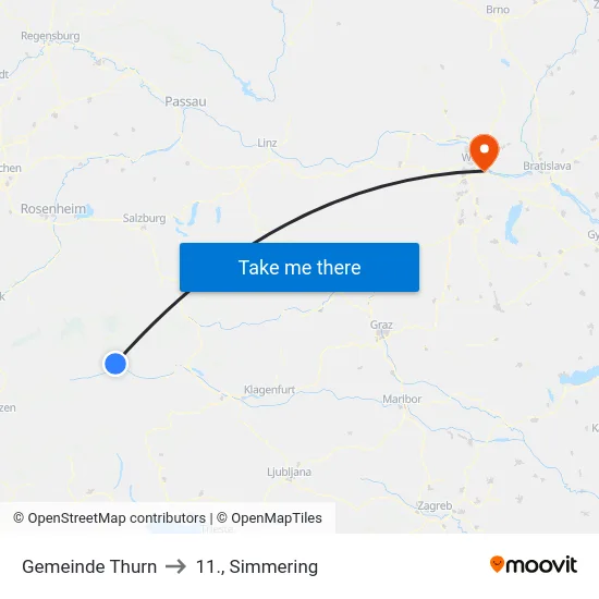 Gemeinde Thurn to 11., Simmering map