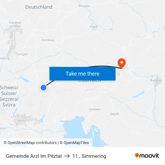 Gemeinde Arzl Im Pitztal to 11., Simmering map