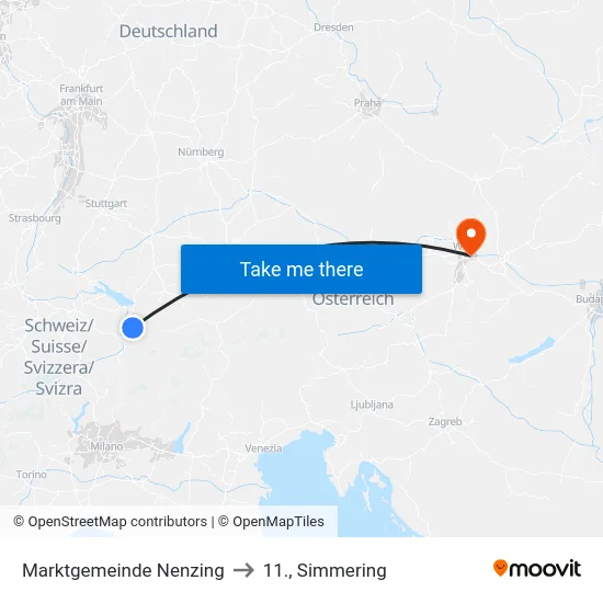 Marktgemeinde Nenzing to 11., Simmering map