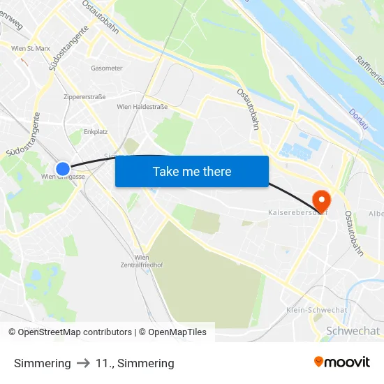 Simmering to 11., Simmering map