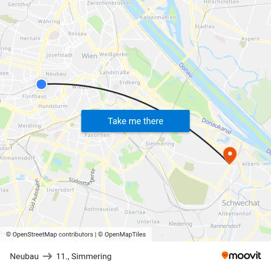 Neubau to 11., Simmering map