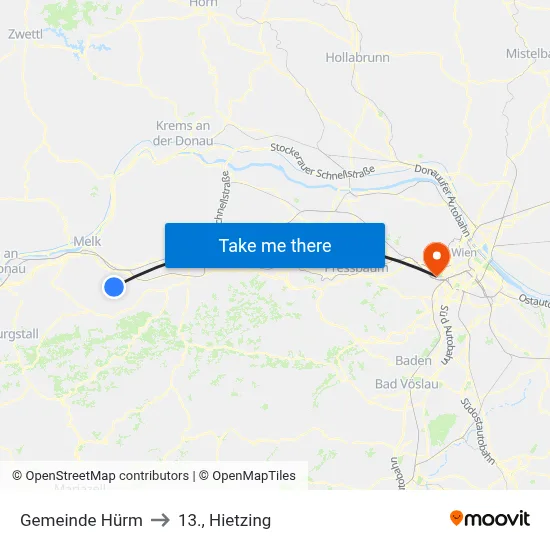 Gemeinde Hürm to 13., Hietzing map