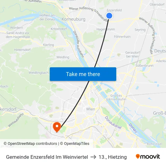 Gemeinde Enzersfeld Im Weinviertel to 13., Hietzing map