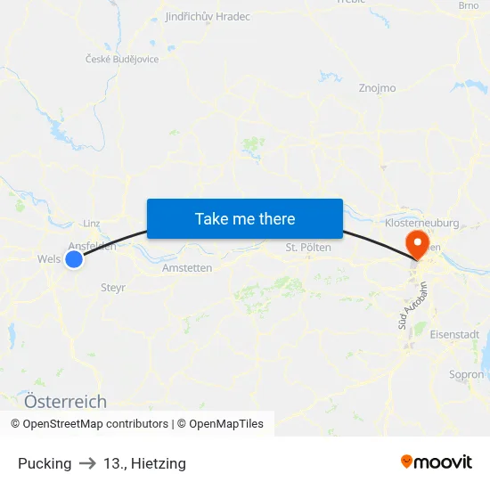 Pucking to 13., Hietzing map