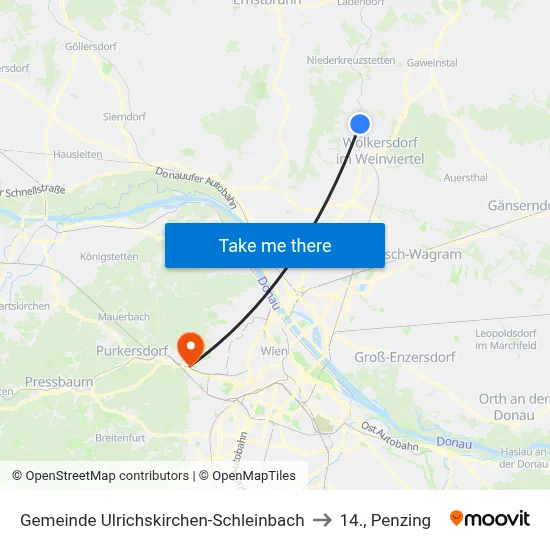 Gemeinde Ulrichskirchen-Schleinbach to 14., Penzing map