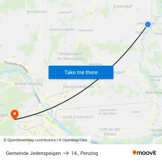Gemeinde Jedenspeigen to 14., Penzing map