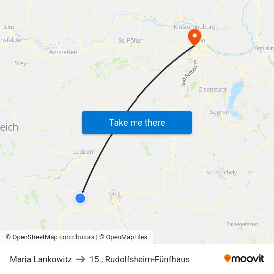 Maria Lankowitz to 15., Rudolfsheim-Fünfhaus map