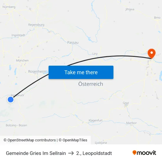 Gemeinde Gries Im Sellrain to 2., Leopoldstadt map