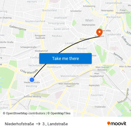 Niederhofstraße to 3., Landstraße map