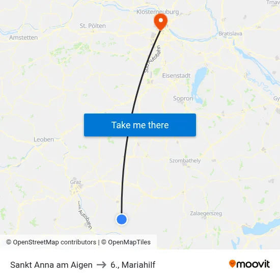 Sankt Anna am Aigen to 6., Mariahilf map