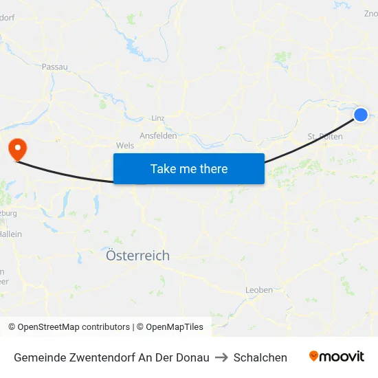 Gemeinde Zwentendorf An Der Donau to Schalchen map