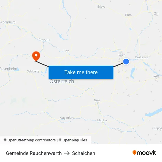Gemeinde Rauchenwarth to Schalchen map