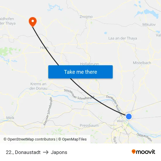 22., Donaustadt to Japons map