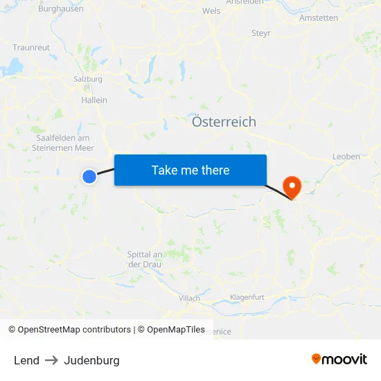 Lend to Judenburg map
