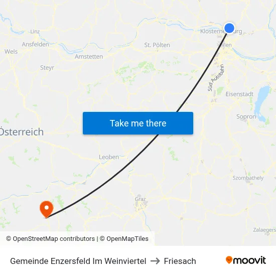Gemeinde Enzersfeld Im Weinviertel to Friesach map
