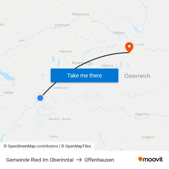 Gemeinde Ried Im Oberinntal to Offenhausen map