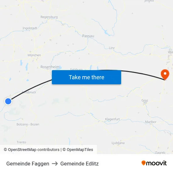 Gemeinde Faggen to Gemeinde Edlitz map