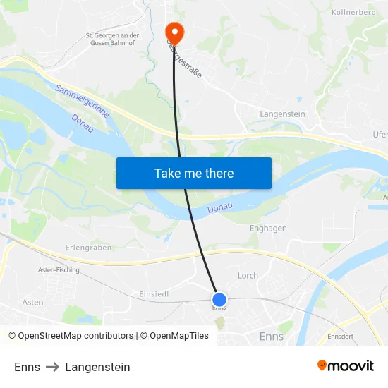 Enns to Langenstein map