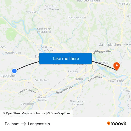 Pollham to Langenstein map