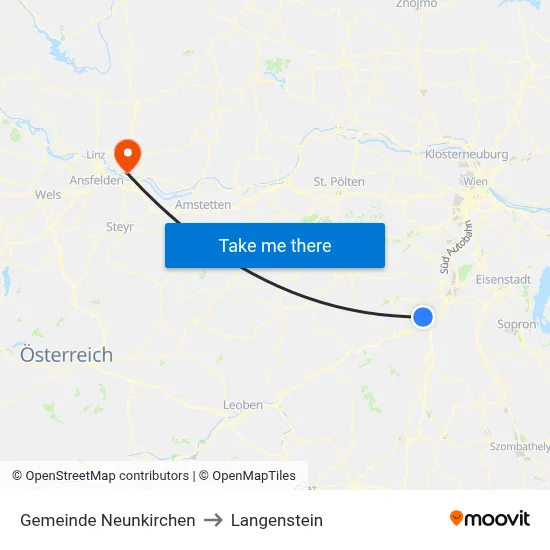 Gemeinde Neunkirchen to Langenstein map