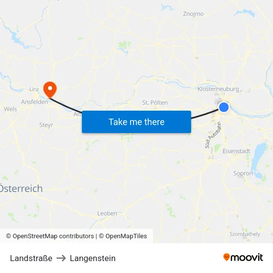 Landstraße to Langenstein map