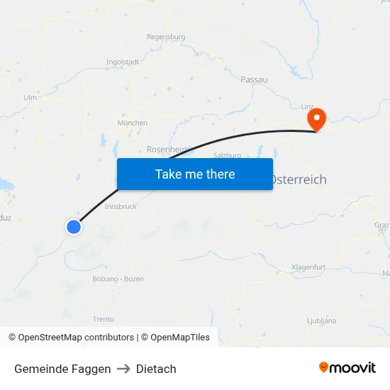 Gemeinde Faggen to Dietach map