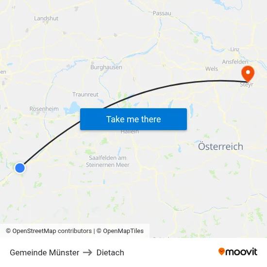 Gemeinde Münster to Dietach map