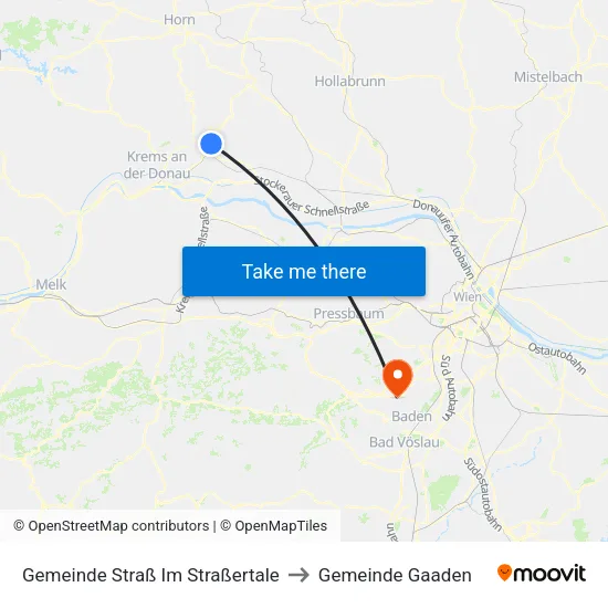 Gemeinde Straß Im Straßertale to Gemeinde Gaaden map