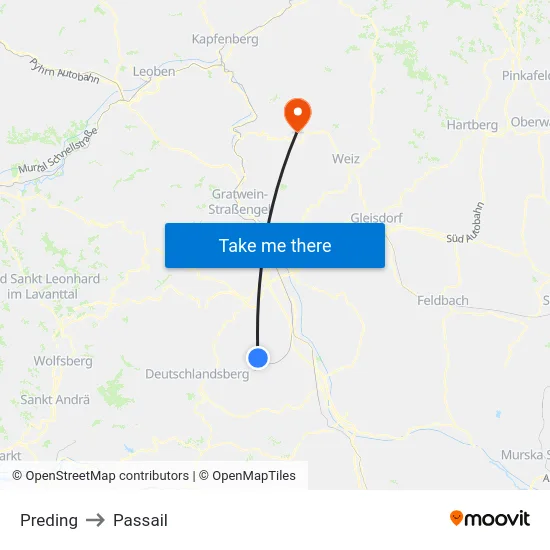 Preding to Passail map