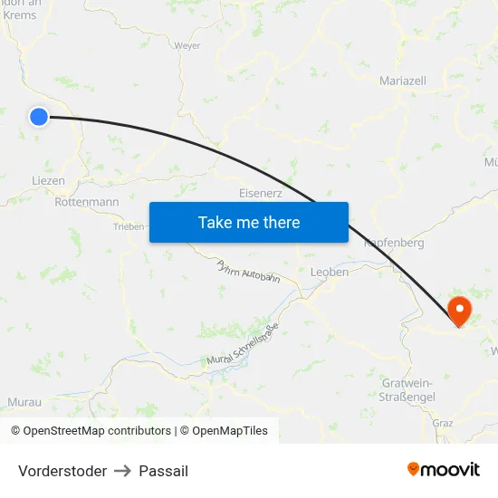 Vorderstoder to Passail map