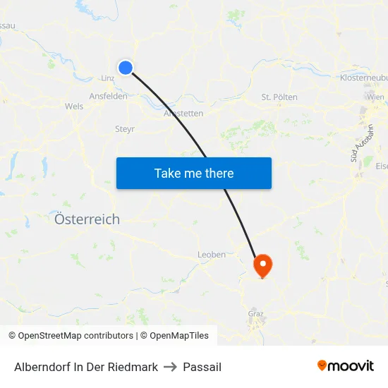 Alberndorf In Der Riedmark to Passail map