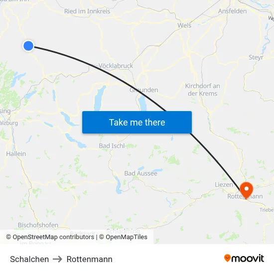 Schalchen to Rottenmann map