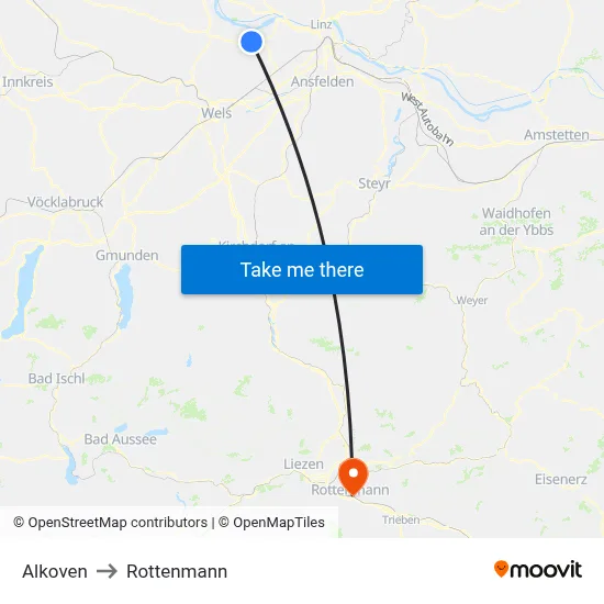 Alkoven to Rottenmann map