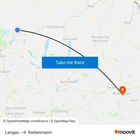Lengau to Rottenmann map