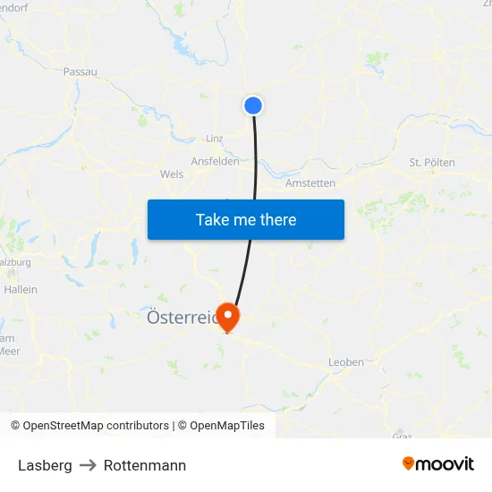 Lasberg to Rottenmann map