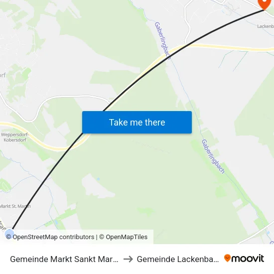 Gemeinde Markt Sankt Martin to Gemeinde Lackenbach map