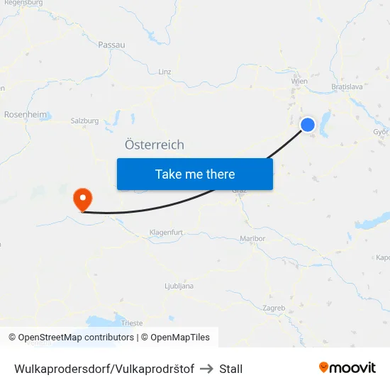 Wulkaprodersdorf/Vulkaprodrštof to Stall map