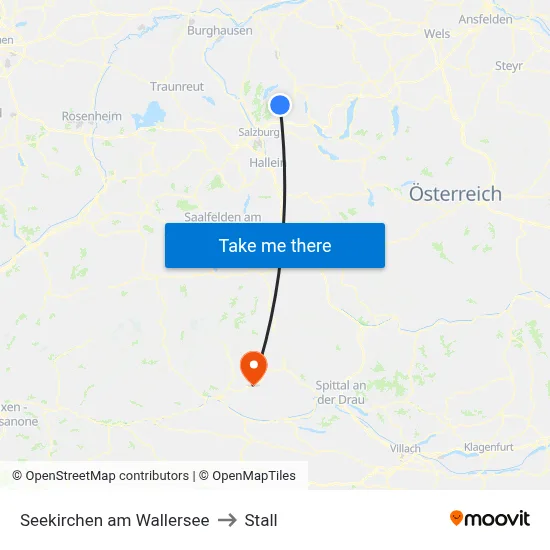 Seekirchen am Wallersee to Stall map