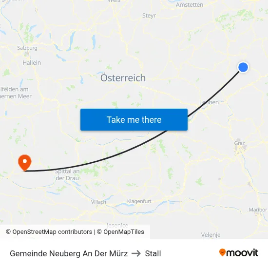 Gemeinde Neuberg An Der Mürz to Stall map