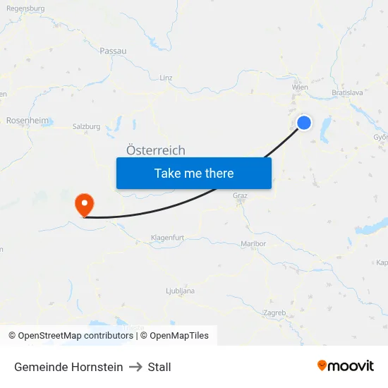 Gemeinde Hornstein to Stall map