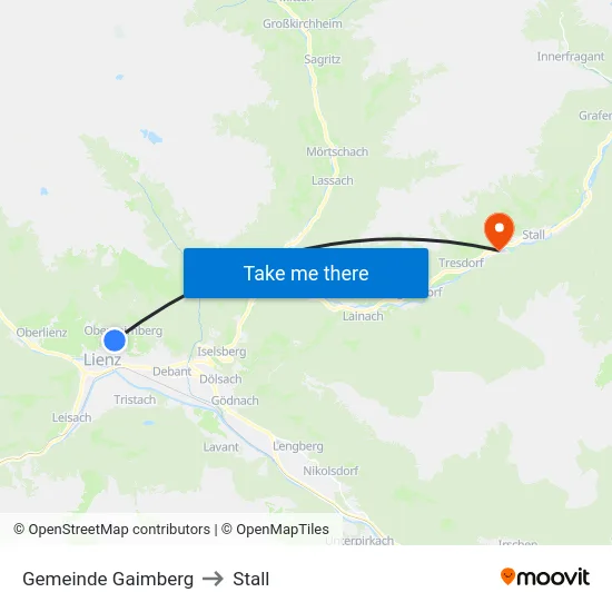 Gemeinde Gaimberg to Stall map