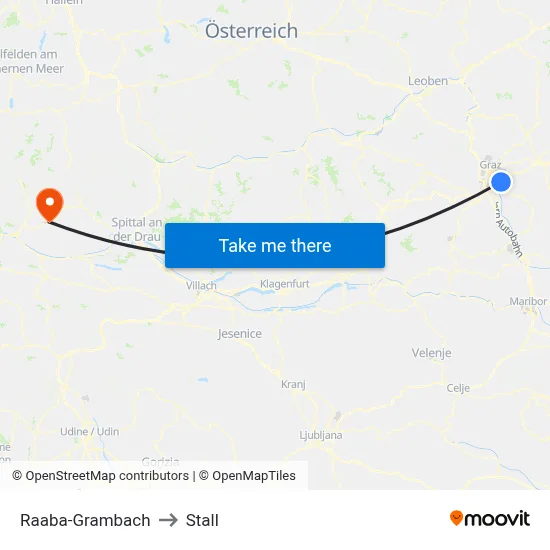 Raaba-Grambach to Stall map