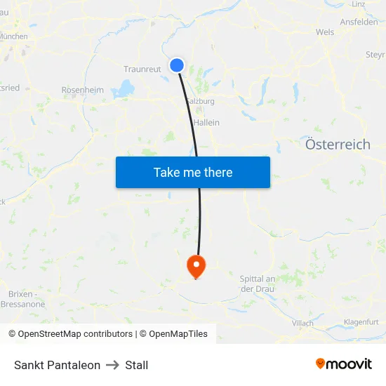 Sankt Pantaleon to Stall map