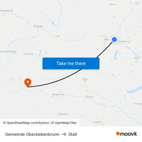 Gemeinde Obersiebenbrunn to Stall map