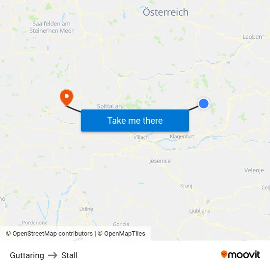 Guttaring to Stall map
